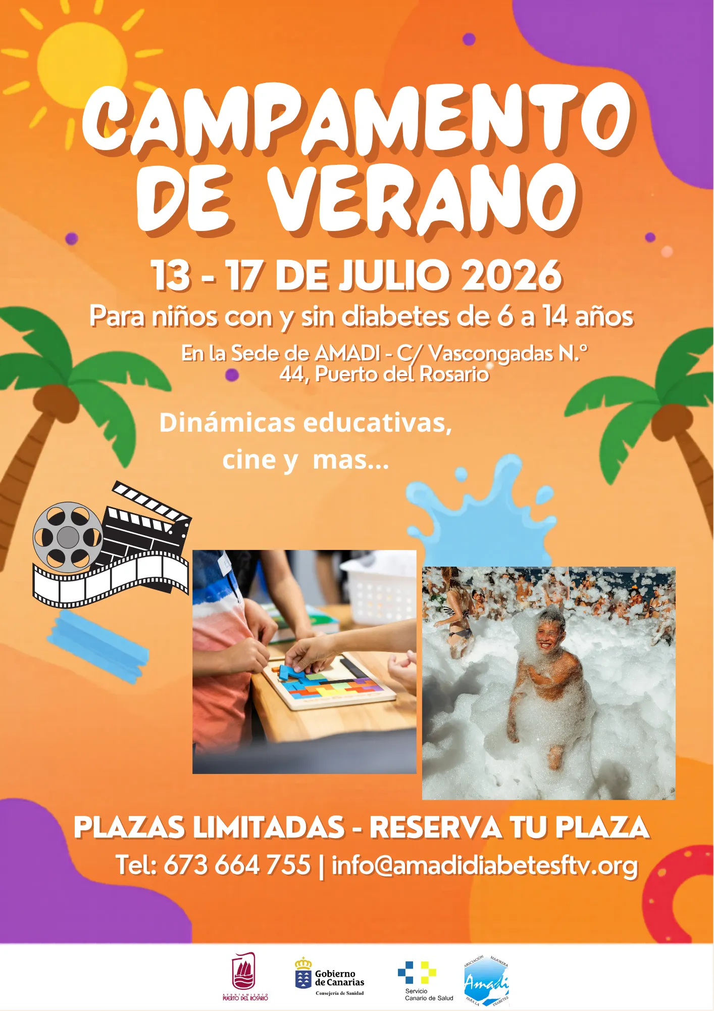 Campamento de verano Amadi diabetes Fuerteventura