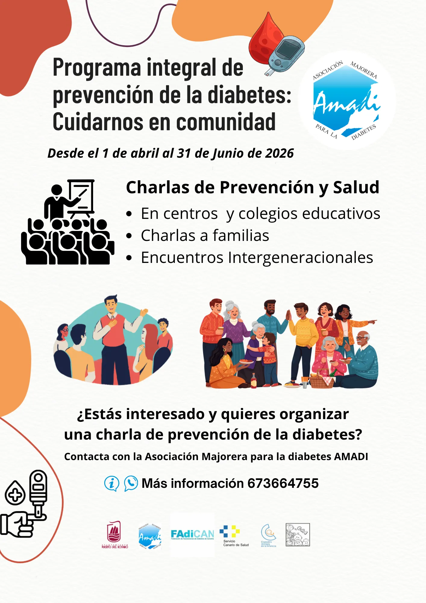 Evento para jovenes con diabetes, este evento busca fomentar la unión, compartir experiencias y disfrutar de talleres educativos y juegos divertidos para aprender sobre la diabetes de forma dinámica.