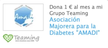 Representa donación en Teaming de AMADI